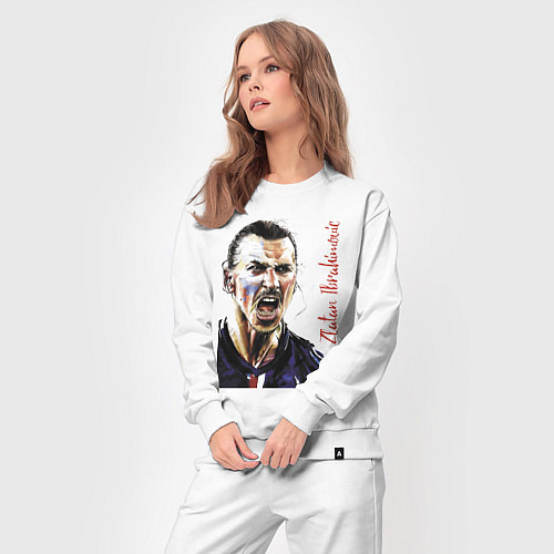 Женский костюм Zlatan Ibrahimovich - striker, Milan / Белый – фото 3