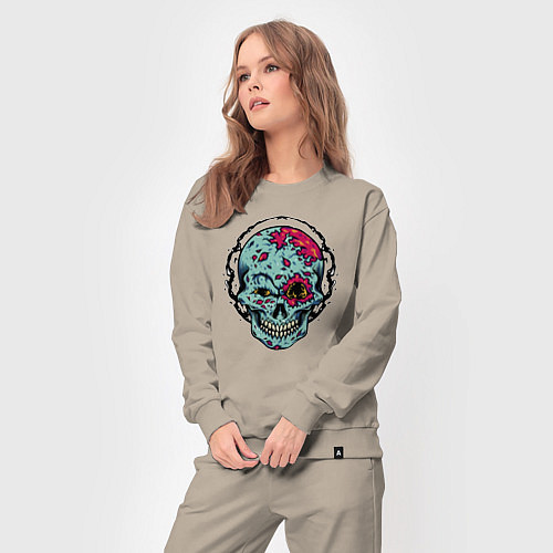 Женский костюм Cool skull! Grin! / Миндальный – фото 3