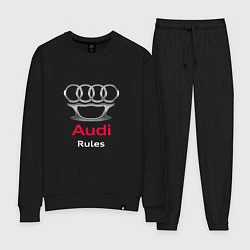 Костюм хлопковый женский Audi rules, цвет: черный