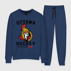 Костюм хлопковый женский OTTAWA SENATORS ОТТАВА СЕНАТОРЗ, цвет: тёмно-синий