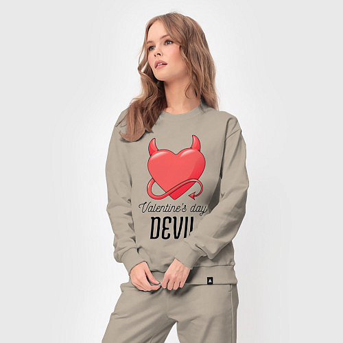 Женский костюм Valentines Day Devil / Миндальный – фото 3