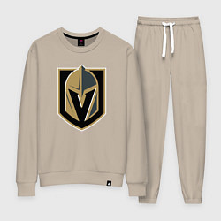 Костюм хлопковый женский Vegas Golden Knights , Вегас Голден Найтс, цвет: миндальный