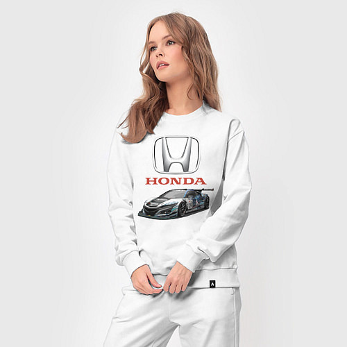 Женский костюм Honda Racing team / Белый – фото 3