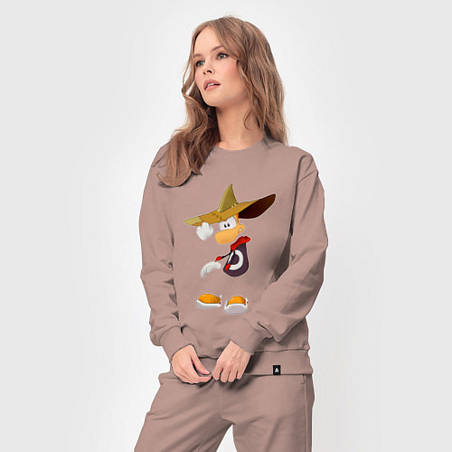 Женский костюм Rayman в шляпе / Пыльно-розовый – фото 3
