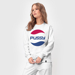 Костюм хлопковый женский Pepsi Pussy, цвет: белый — фото 2