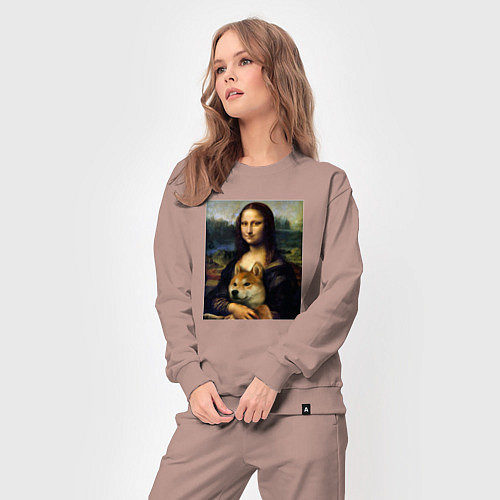 Женский костюм Shiba Inu Mona Lisa / Пыльно-розовый – фото 3