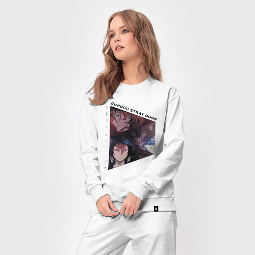 Женский костюм Великий из бродячих псов, Дазай Осаму, Чуя Накахар / Белый – фото 3