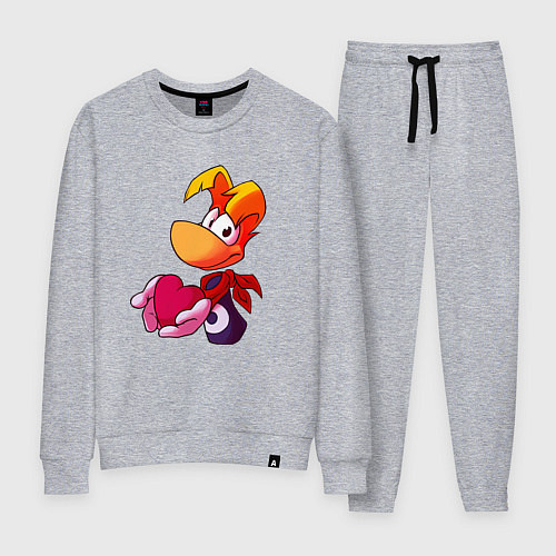 Женский костюм Rayman с сердечком в руках / Меланж – фото 1