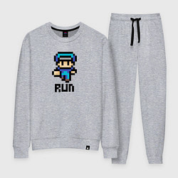 Костюм хлопковый женский Police officer Run, цвет: меланж