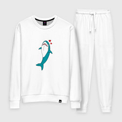Костюм хлопковый женский Акула из IKEA, цвет: белый