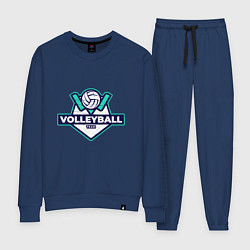 Костюм хлопковый женский Volleyball - Club, цвет: тёмно-синий