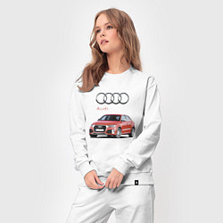 Костюм хлопковый женский Audi Germany Prestige, цвет: белый — фото 2