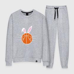 Костюм хлопковый женский Basketball Bunny, цвет: меланж