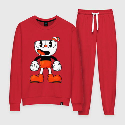 Женский костюм Cuphead красная чашечка / Красный – фото 1