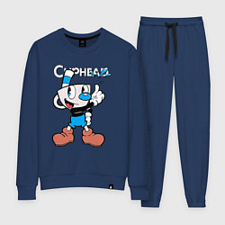 Женский костюм Синяя чашка Cuphead