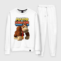 Костюм хлопковый женский Mario Donkey Kong Nintendo, цвет: белый