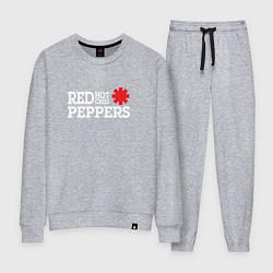 Костюм хлопковый женский RHCP Logo Red Hot Chili Peppers, цвет: меланж