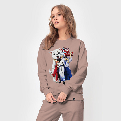 Женский костюм Gin Tama Sadaharu / Пыльно-розовый – фото 3