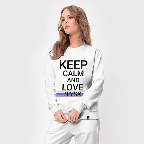 Женский костюм Keep calm Biysk Бийск ID731 / Белый – фото 3