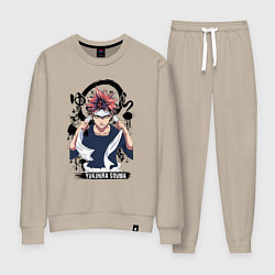 Костюм хлопковый женский Серьёзный Сома, цвет: миндальный