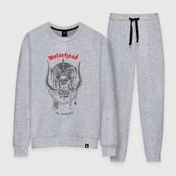 Костюм хлопковый женский Motorhead no remorse, цвет: меланж