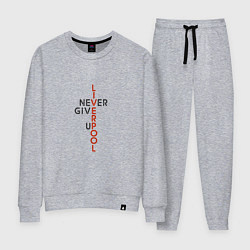 Костюм хлопковый женский Liverpool - Never Give Up, цвет: меланж