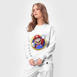 Костюм хлопковый женский Марио 3d, цвет: белый — фото 2