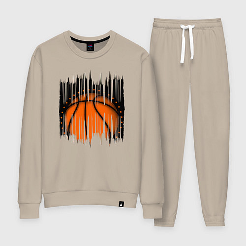 Женский костюм Баскетбольный мяч в разрыве / Миндальный – фото 1