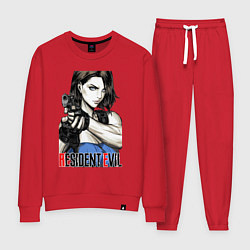Костюм хлопковый женский Jill RE3, цвет: красный