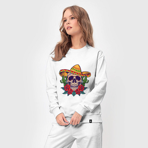 Женский костюм Skull - Mexico / Белый – фото 3