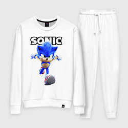 Костюм хлопковый женский Sonic the Hedgehog 2, цвет: белый