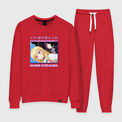Костюм хлопковый женский Marin Kitagawa, цвет: красный