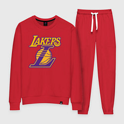 Костюм хлопковый женский Lakers Лейкерс Коби Брайант, цвет: красный