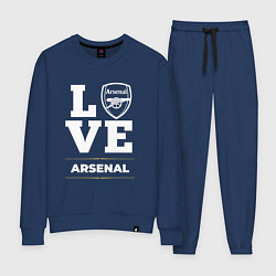 Костюм хлопковый женский Arsenal Love Classic, цвет: тёмно-синий
