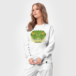 Костюм хлопковый женский Крокодилус, цвет: белый — фото 2