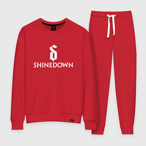 Женский костюм Shinedown логотип с эмблемой / Красный – фото 1