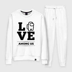 Костюм хлопковый женский Among Us Love Classic, цвет: белый