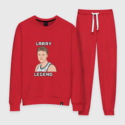 Костюм хлопковый женский Larry Legend, цвет: красный