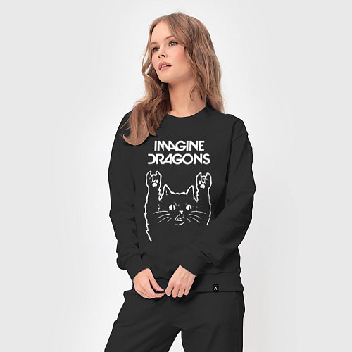 Женский костюм Imagine Dragons Рок кот / Черный – фото 3