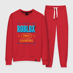 Костюм хлопковый женский Игра Roblox PRO Gaming, цвет: красный
