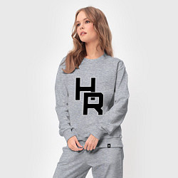 Костюм хлопковый женский HR плетение, цвет: меланж — фото 2
