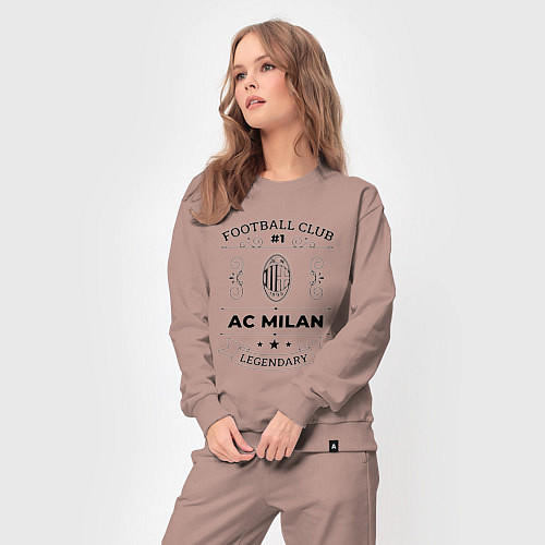 Женский костюм AC Milan: Football Club Number 1 Legendary / Пыльно-розовый – фото 3