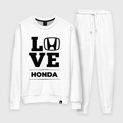 Костюм хлопковый женский Honda Love Classic, цвет: белый
