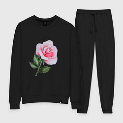 Костюм хлопковый женский Gentle Rose, цвет: черный