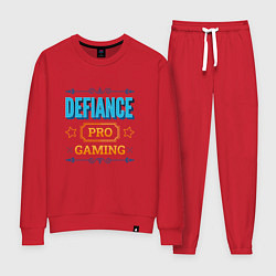 Костюм хлопковый женский Игра Defiance PRO Gaming, цвет: красный