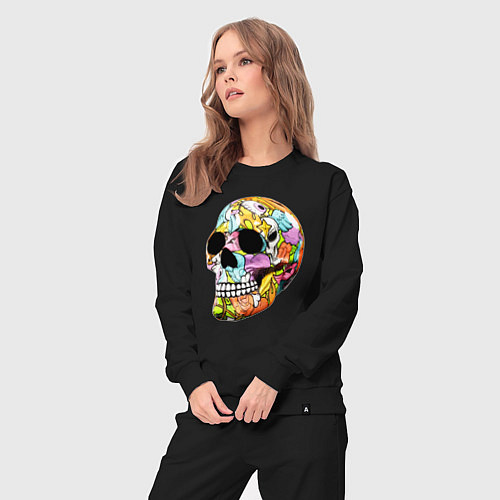 Женский костюм Art cool skull / Черный – фото 3