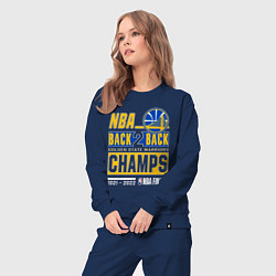 Костюм хлопковый женский GOLDEN STATE WARRIORS NBA CHAMPION, цвет: тёмно-синий — фото 2