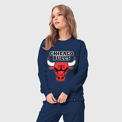 Костюм хлопковый женский Chicago Bulls, цвет: тёмно-синий — фото 2