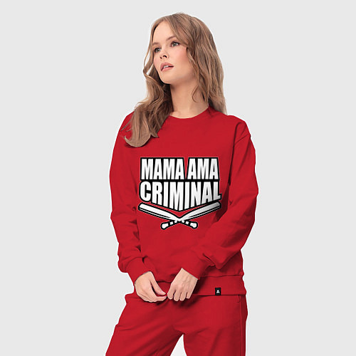 Женский костюм Mama ama criminal / Красный – фото 3