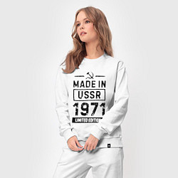 Костюм хлопковый женский Made in USSR 1971 limited edition, цвет: белый — фото 2